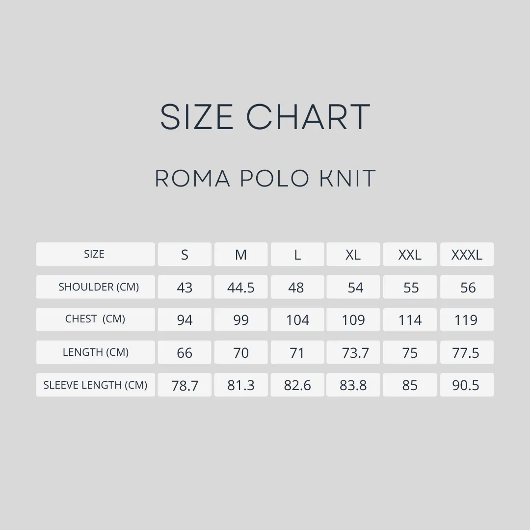Roma Polo Knit - Black