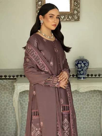 Royal Violet Embroidered Pakistani Salwar Kameez Dupatta Salwar Suit