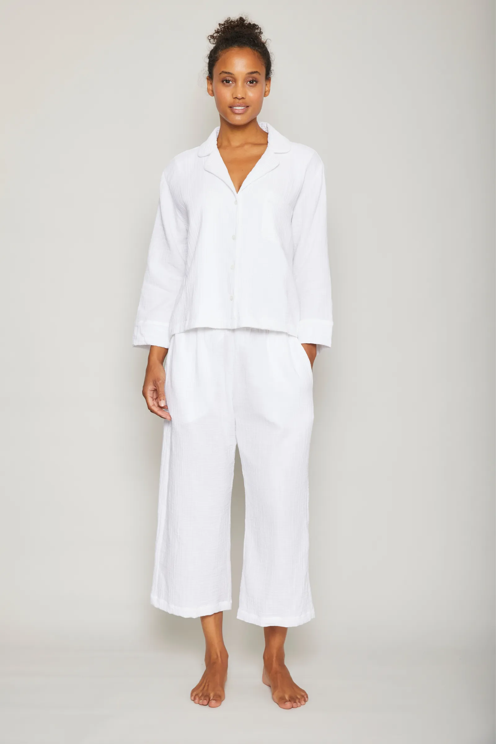 Sato Angel Pajama Set - White
