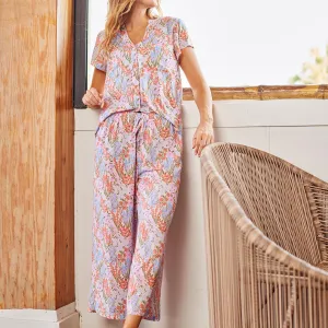 Serana Pajamas Set in Happy Blooms