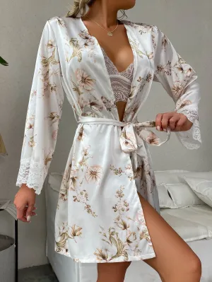 Sexy printed dressing gown-D23 | Inspanda