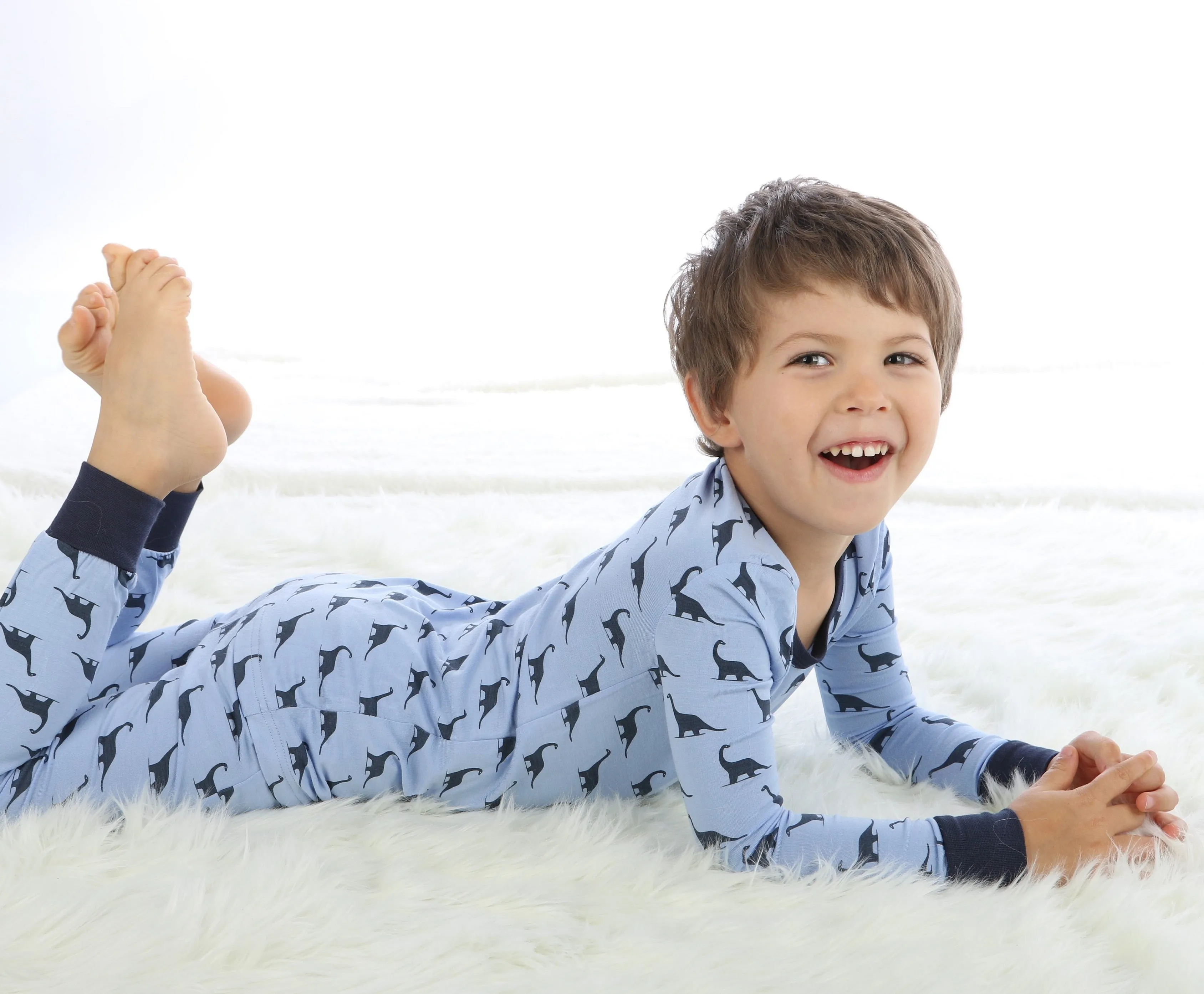 Silkberry Baby Bamboo Dino Printed Pajama Set