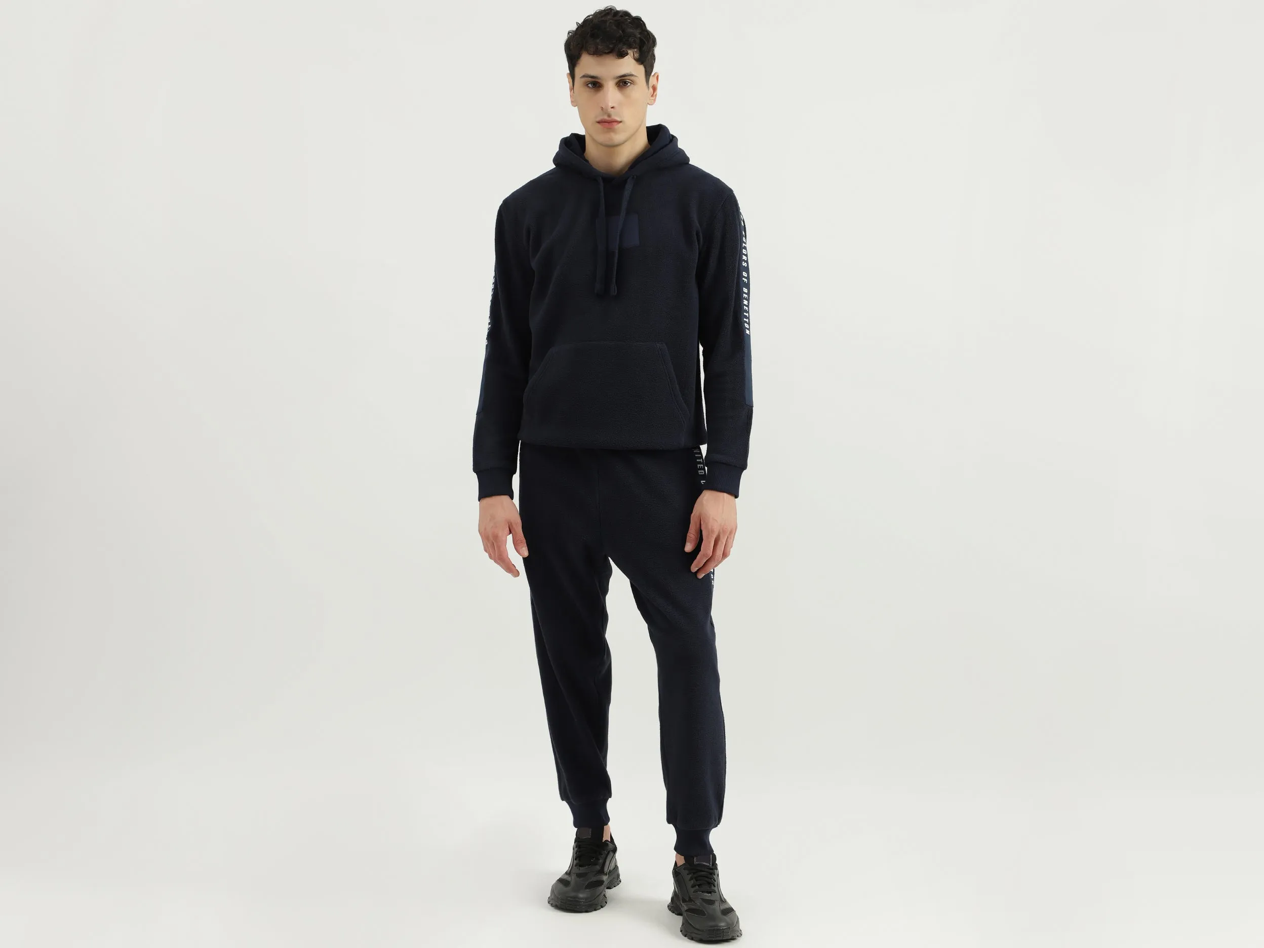 Solid Baggy Fit Trousers