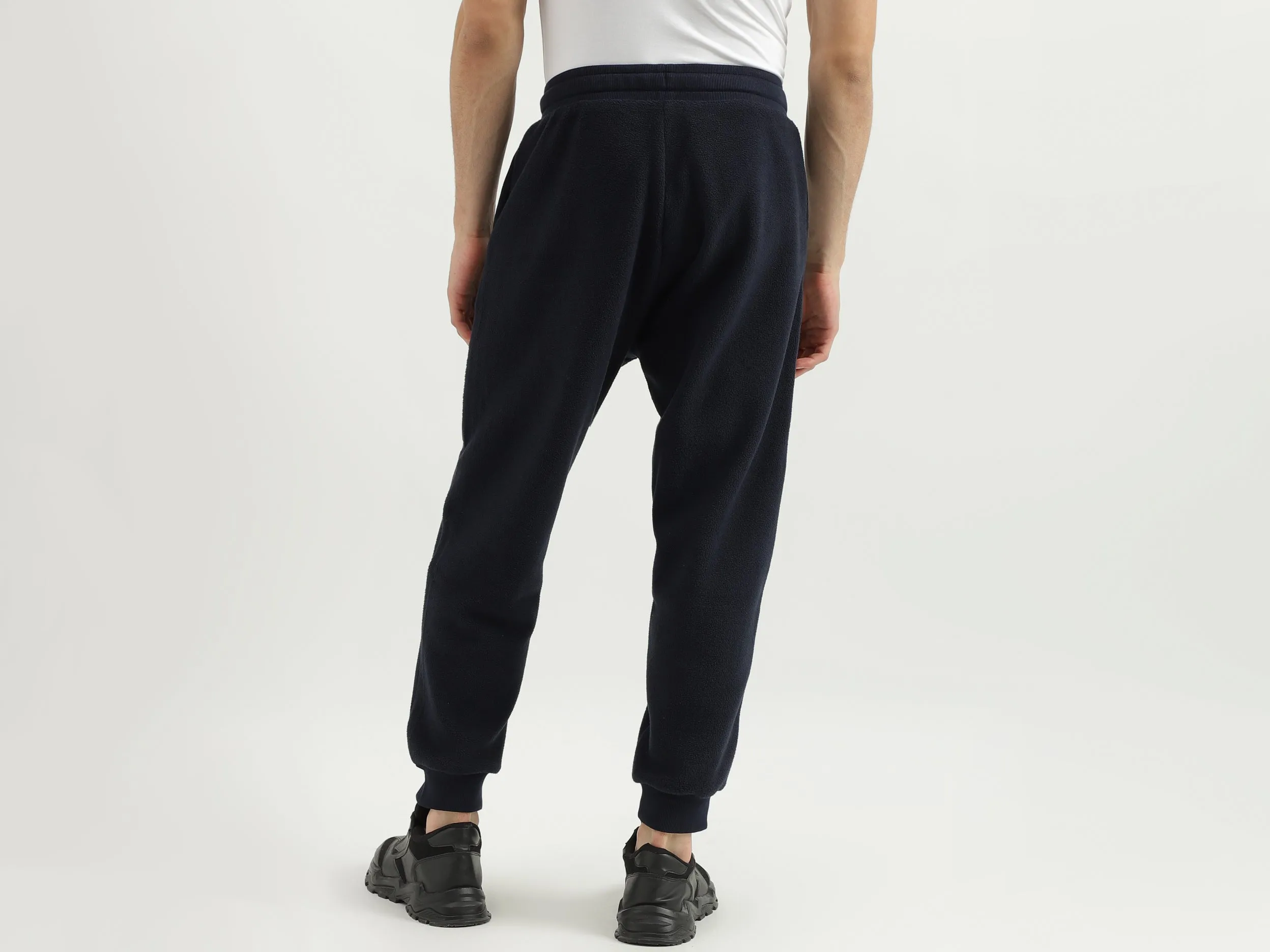 Solid Baggy Fit Trousers