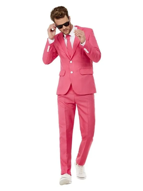 Solid Colour Suit, Hot Pink