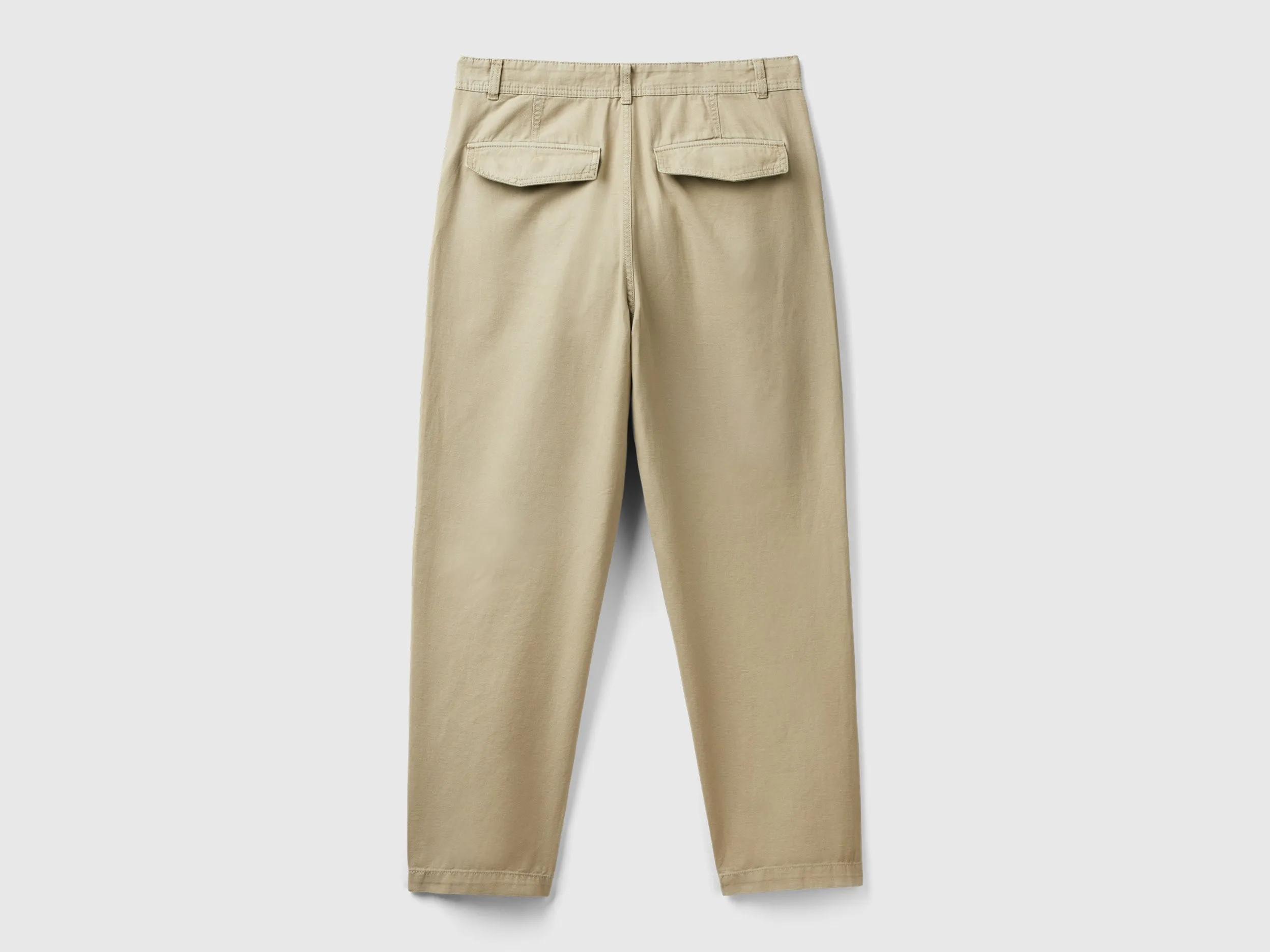 Solid Relaxed Fit Trousers