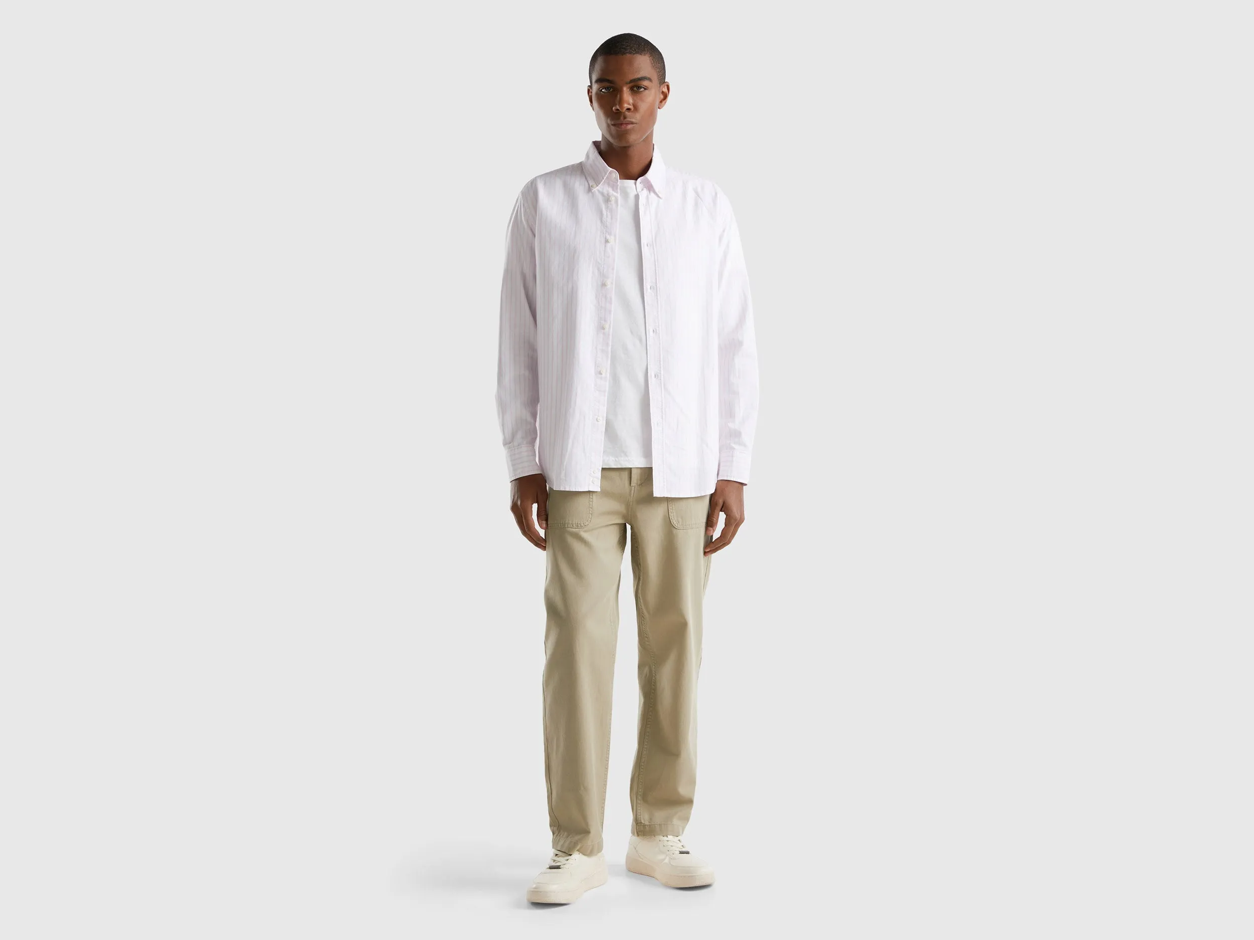 Solid Relaxed Fit Trousers