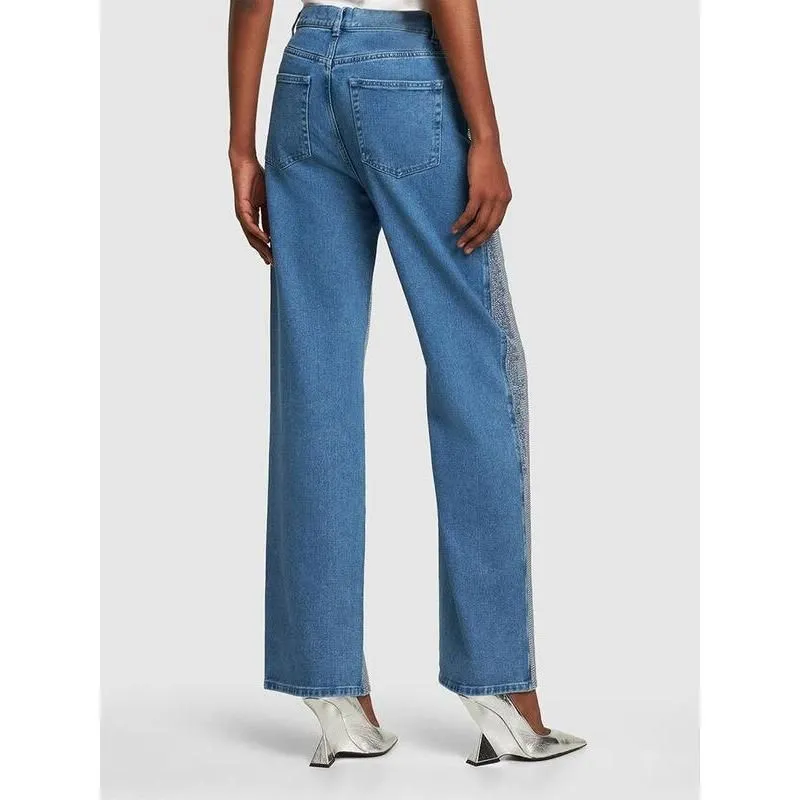 Solid Streetwear Loose Jeans