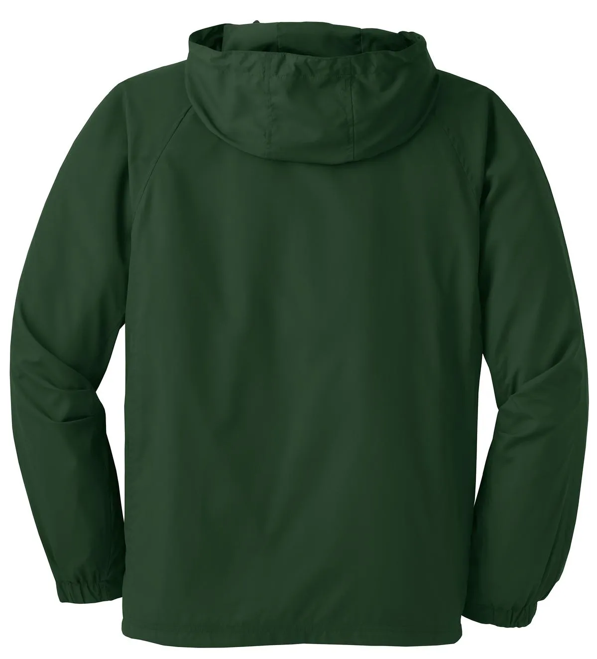 Sport-Tek Hooded Raglan Jacket. JST73 Forest Green
