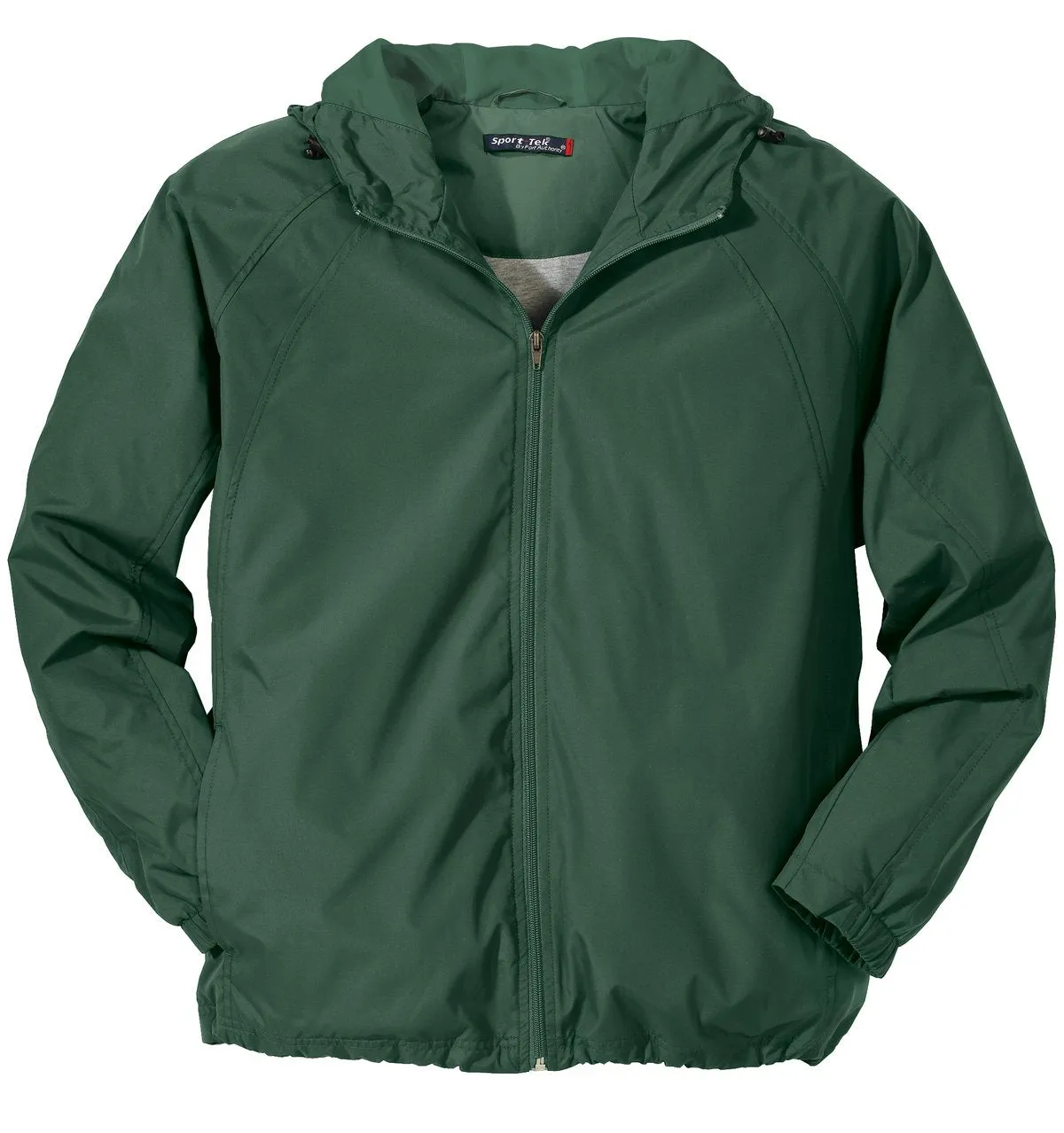 Sport-Tek Hooded Raglan Jacket. JST73 Forest Green