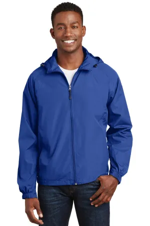Sport-Tek Hooded Raglan Jacket. JST73 True Royal