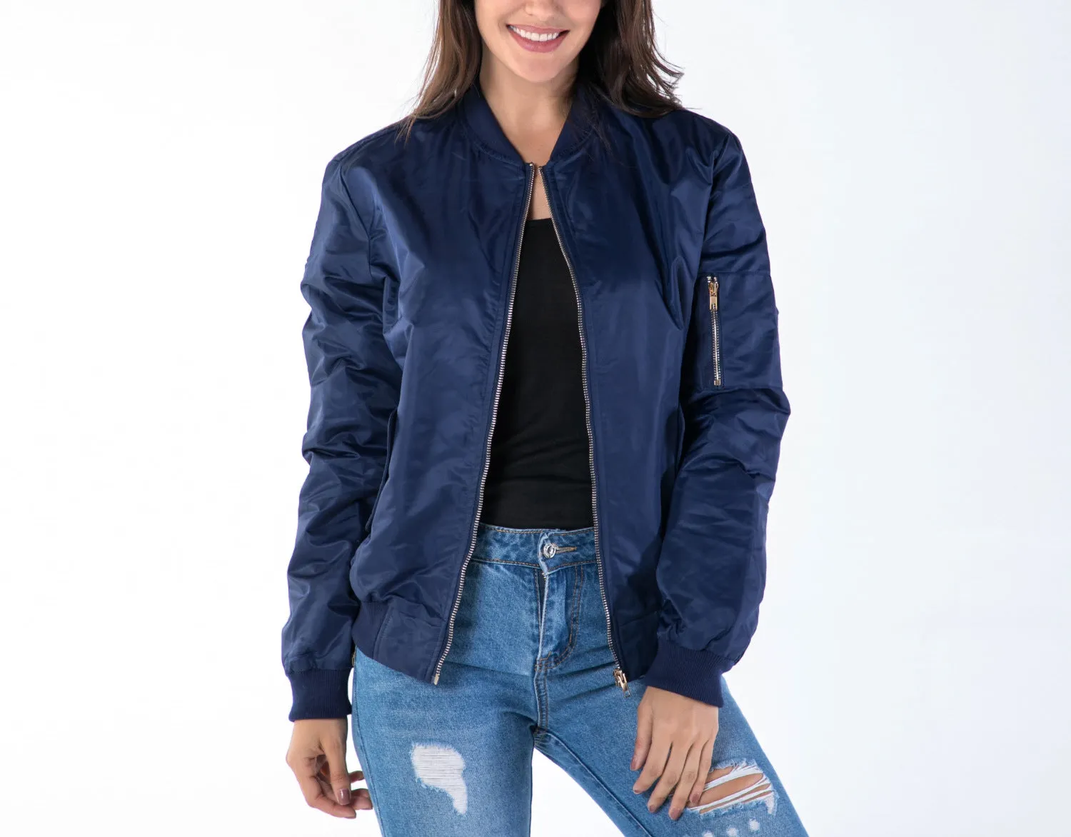 Stand Collar Thickening Bomber Jacket Women's Jacket