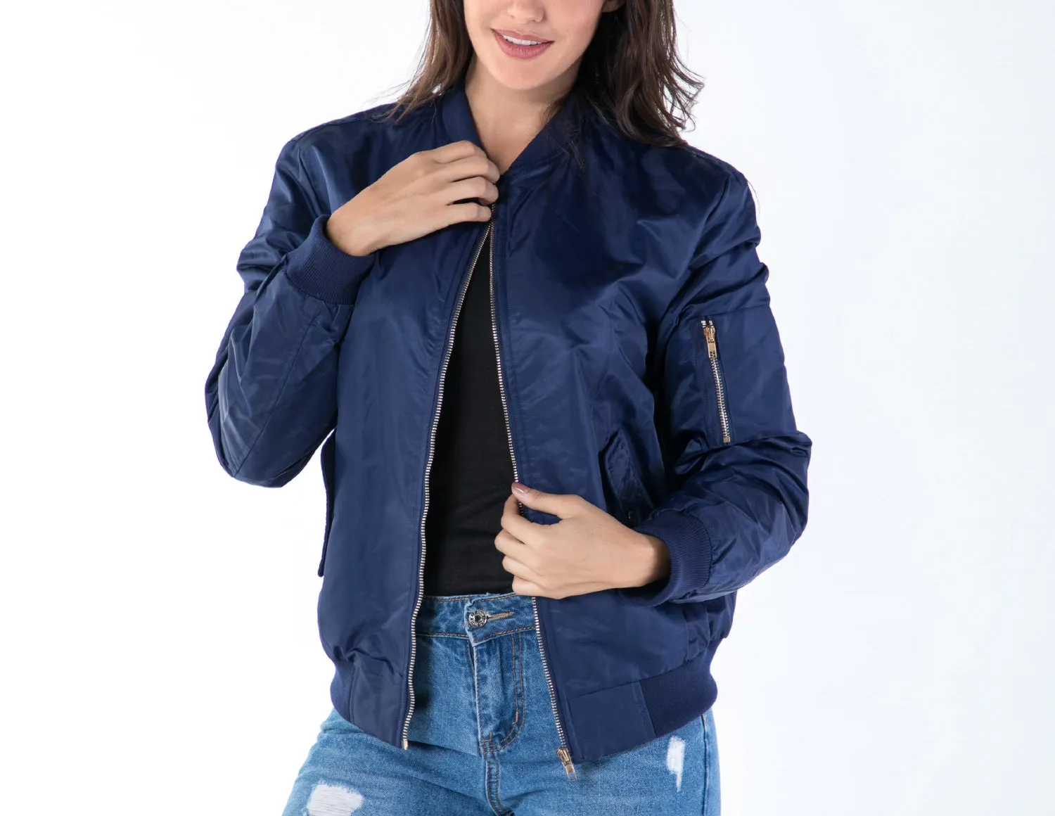 Stand Collar Thickening Bomber Jacket Women's Jacket
