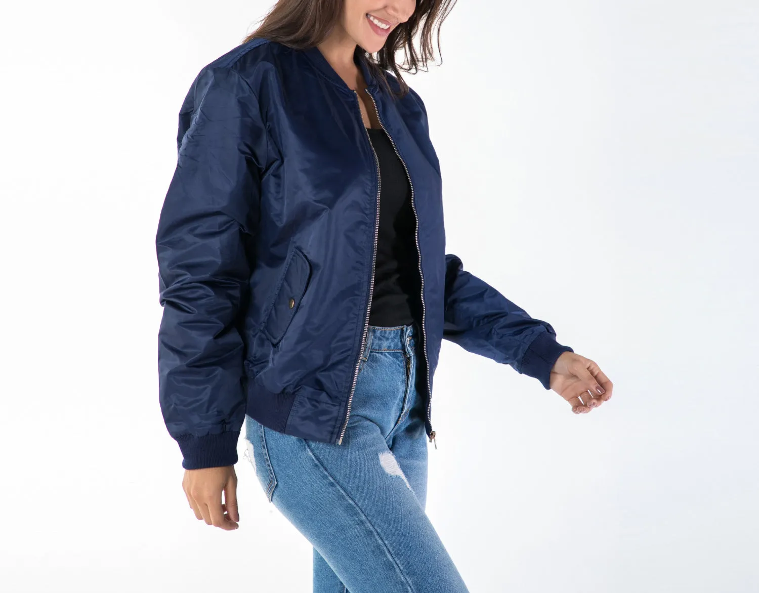 Stand Collar Thickening Bomber Jacket Women's Jacket