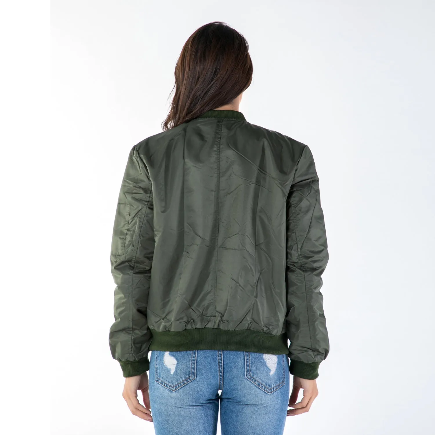 Stand Collar Thickening Bomber Jacket Women's Jacket