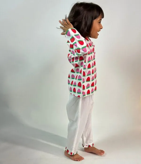 Strawberry Printed Night Dress