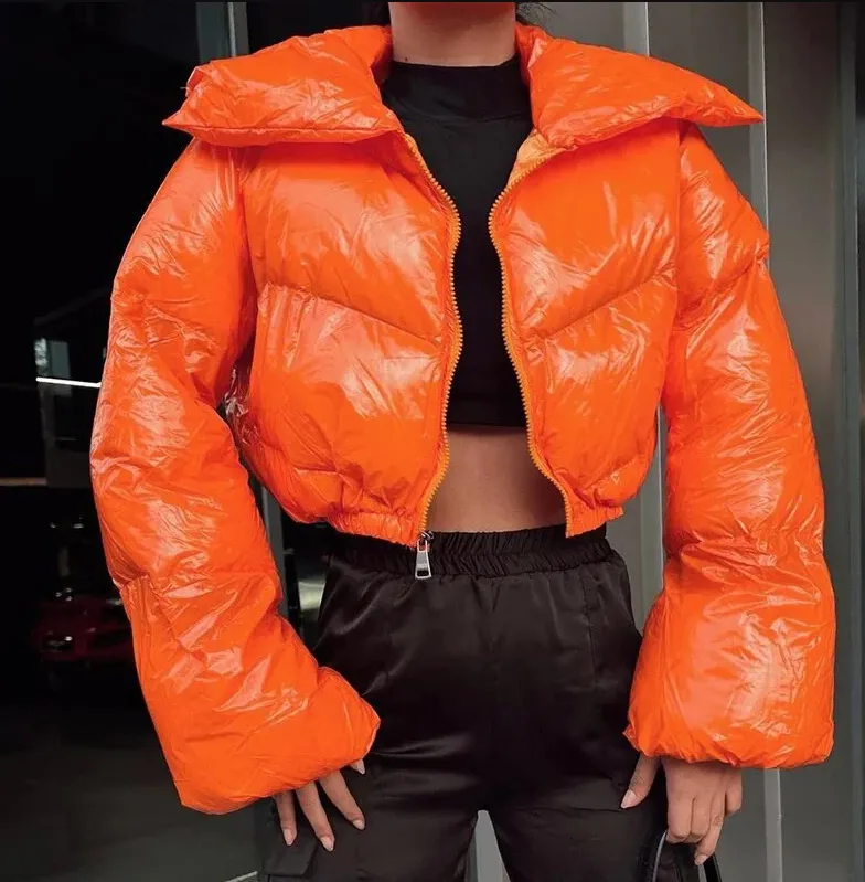 Stylish Cropped Quilted Puffer Jacket: Aoife