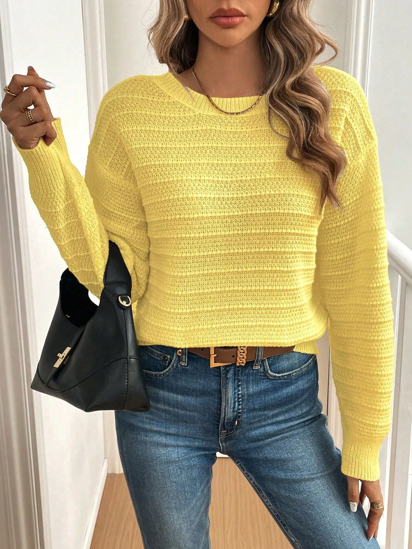 Suéter Casual con Moño de Cherry Vibes en