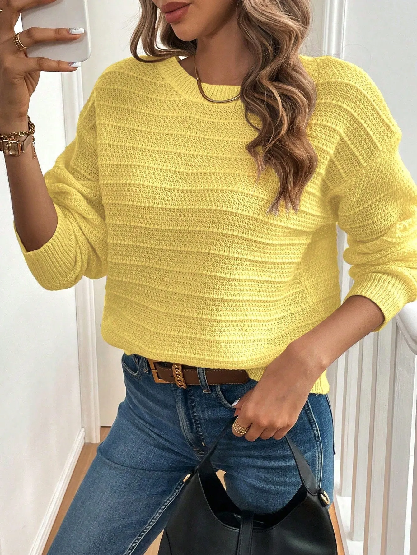 Suéter Casual con Moño de Cherry Vibes en