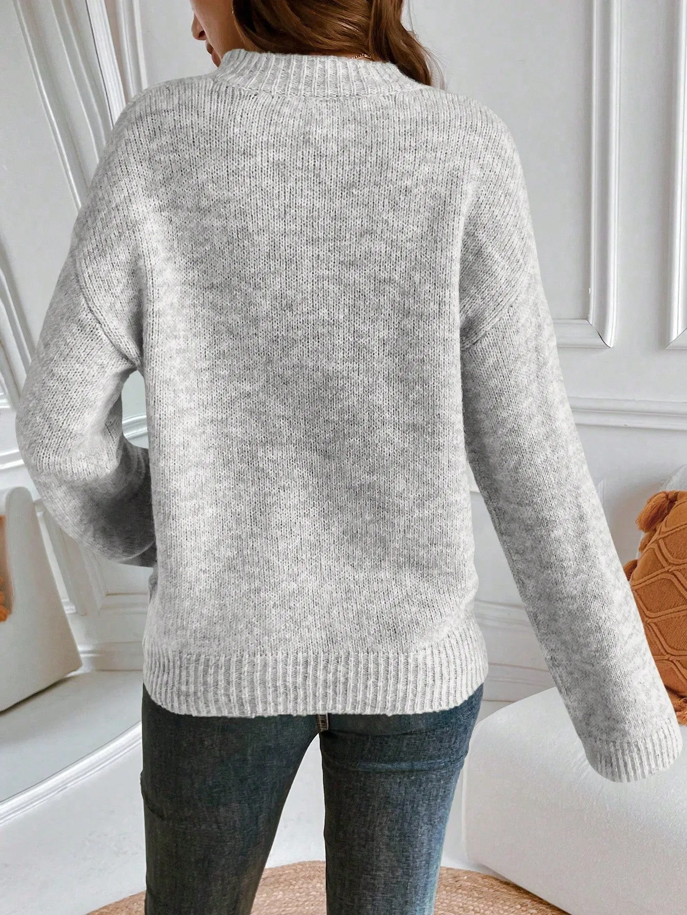 Suéter gris de mujer en Cherry Vibes