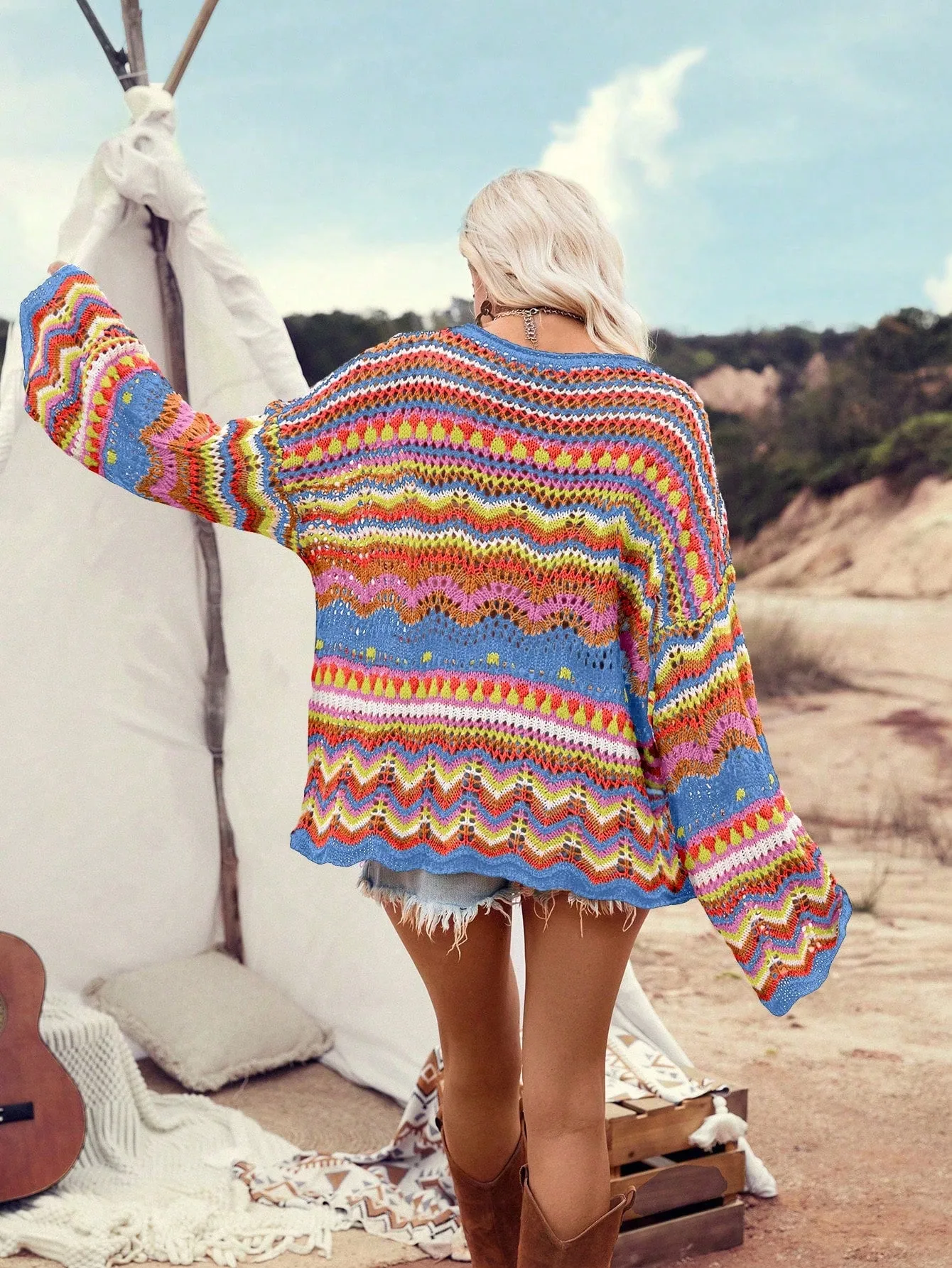 Suéter Holgado de Color en Cherry Vibes - Estilo y Comodidad