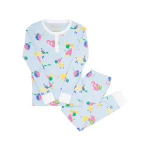 Sutton's Sweet Dream Set (Unisex) - Party on Party Animal with Worth Avenue White