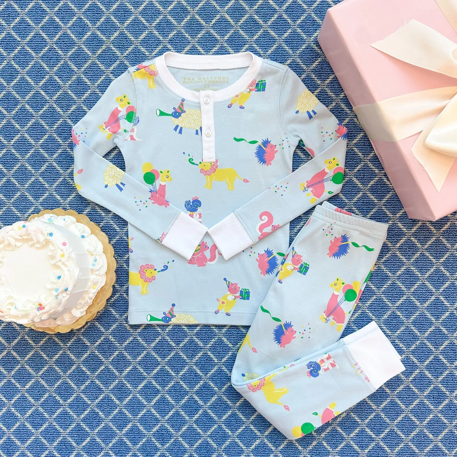 Sutton's Sweet Dream Set (Unisex) - Party on Party Animal with Worth Avenue White