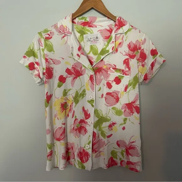 The Cat’s Pajamas Rosalita Floral Printed Pima Knit Capri Set