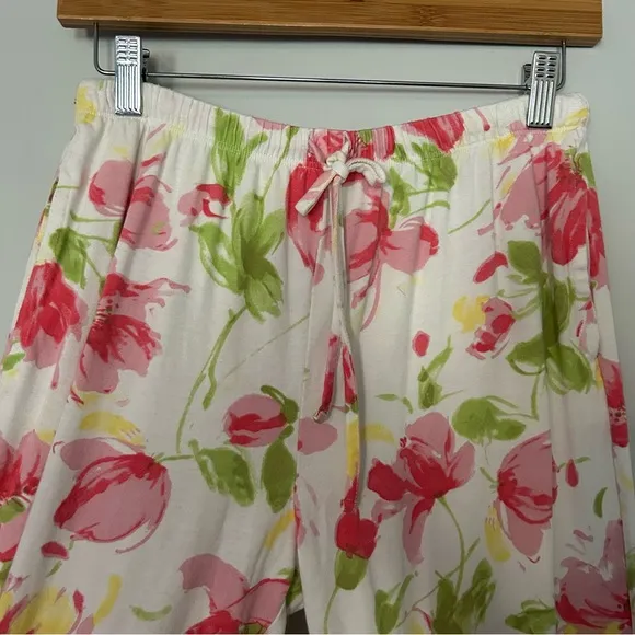 The Cat’s Pajamas Rosalita Floral Printed Pima Knit Capri Set