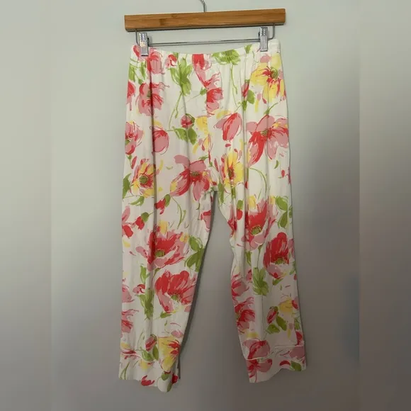The Cat’s Pajamas Rosalita Floral Printed Pima Knit Capri Set