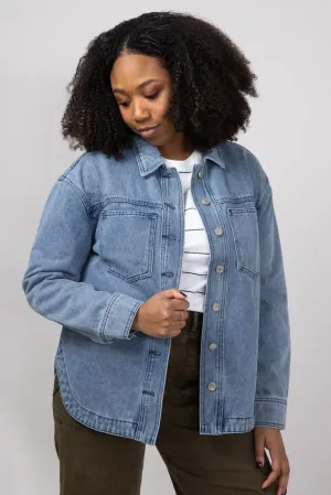 Thread & Supply Dakota Jacket for Women in Medium Denim | J3329DNTS-BOBBIEWASH
