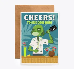 Tiki Creature Father's Day Card