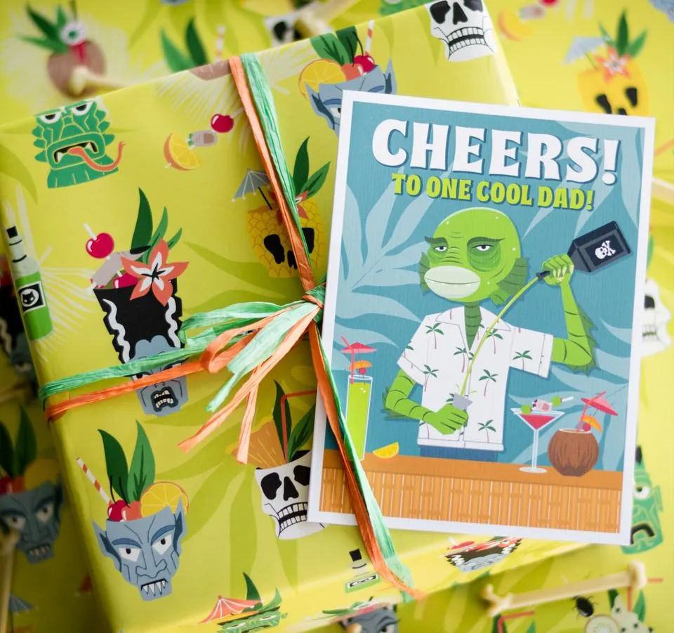 Tiki Creature Father's Day Card