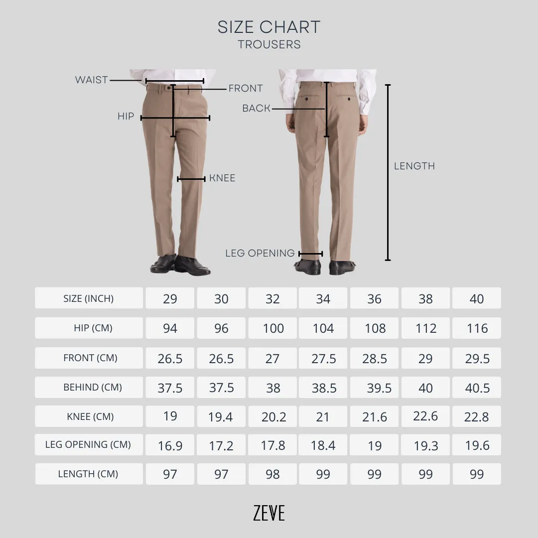 Trousers With Belt Loop - Seersucker Black Plain (Slim Straight)