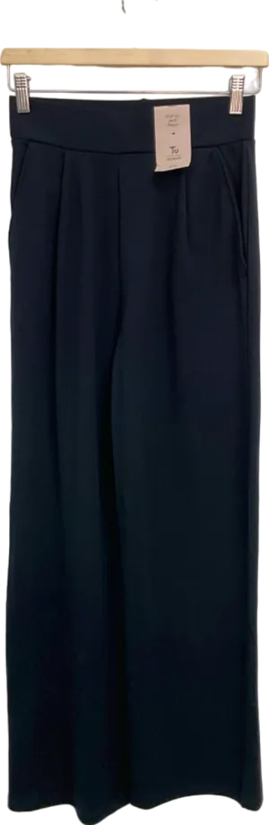 Tu Black Wide Leg Ponte Trouser UK 8