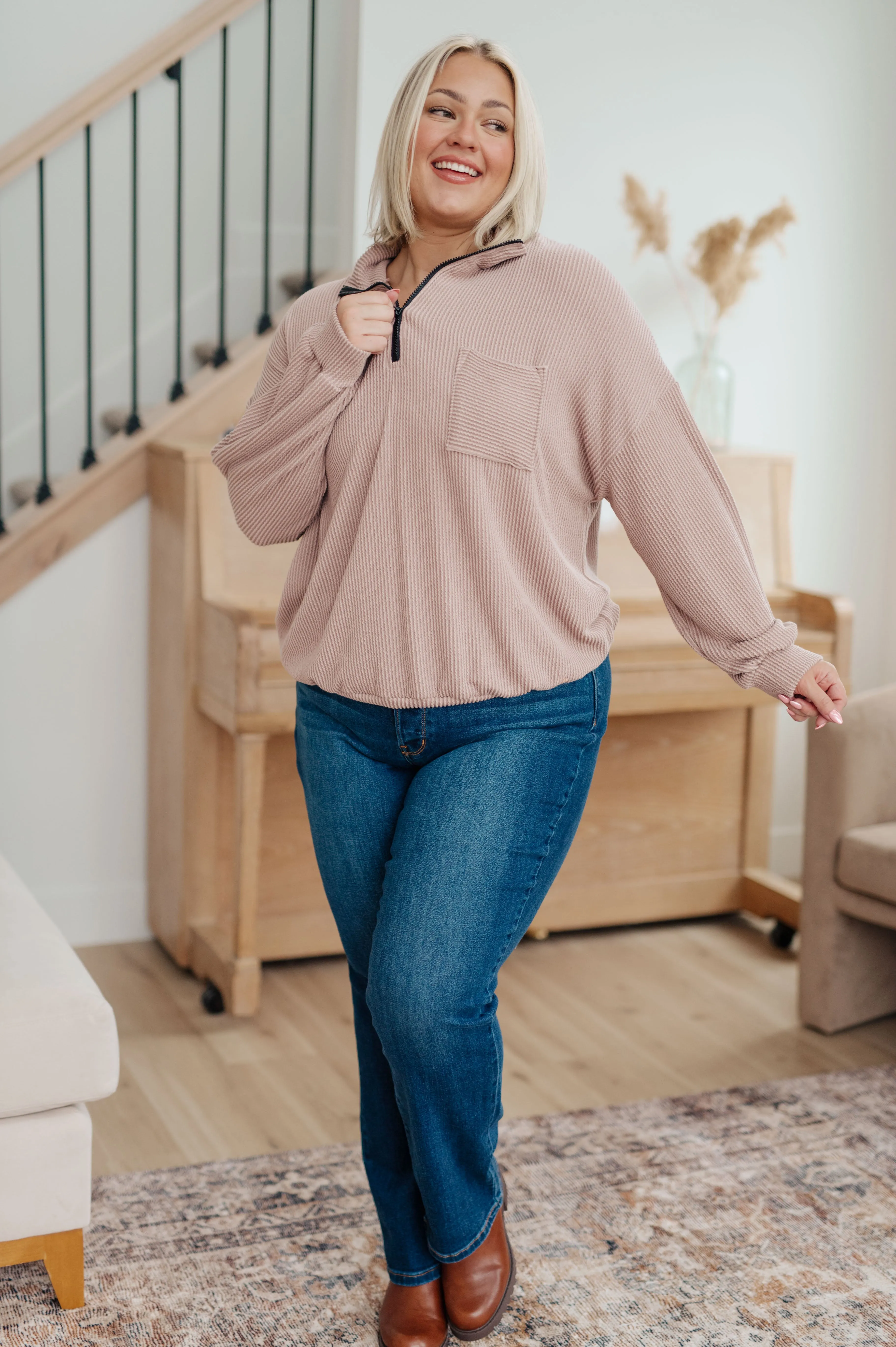 Up for Discussion Half-Zip Pullover
