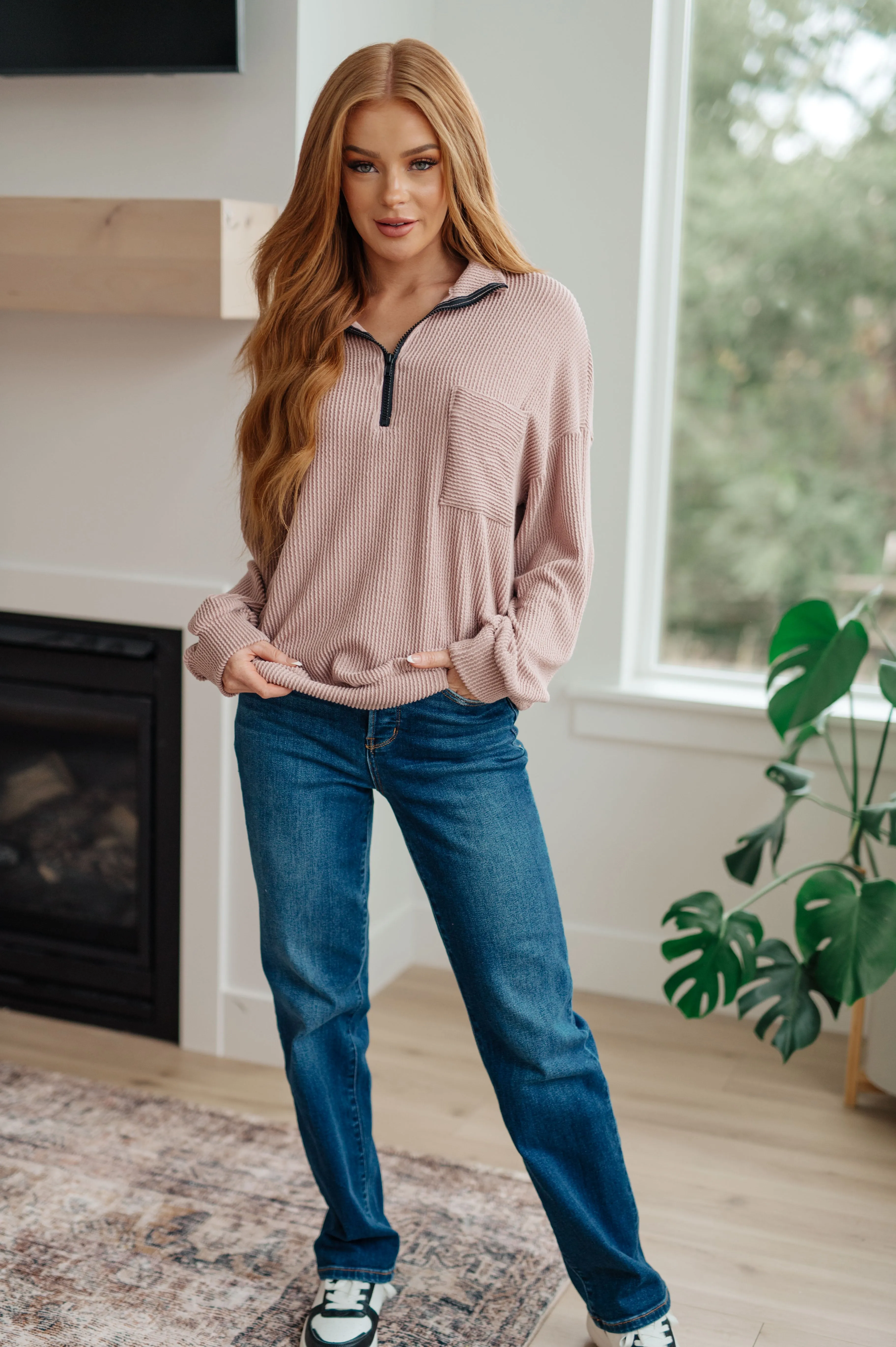 Up for Discussion Half-Zip Pullover