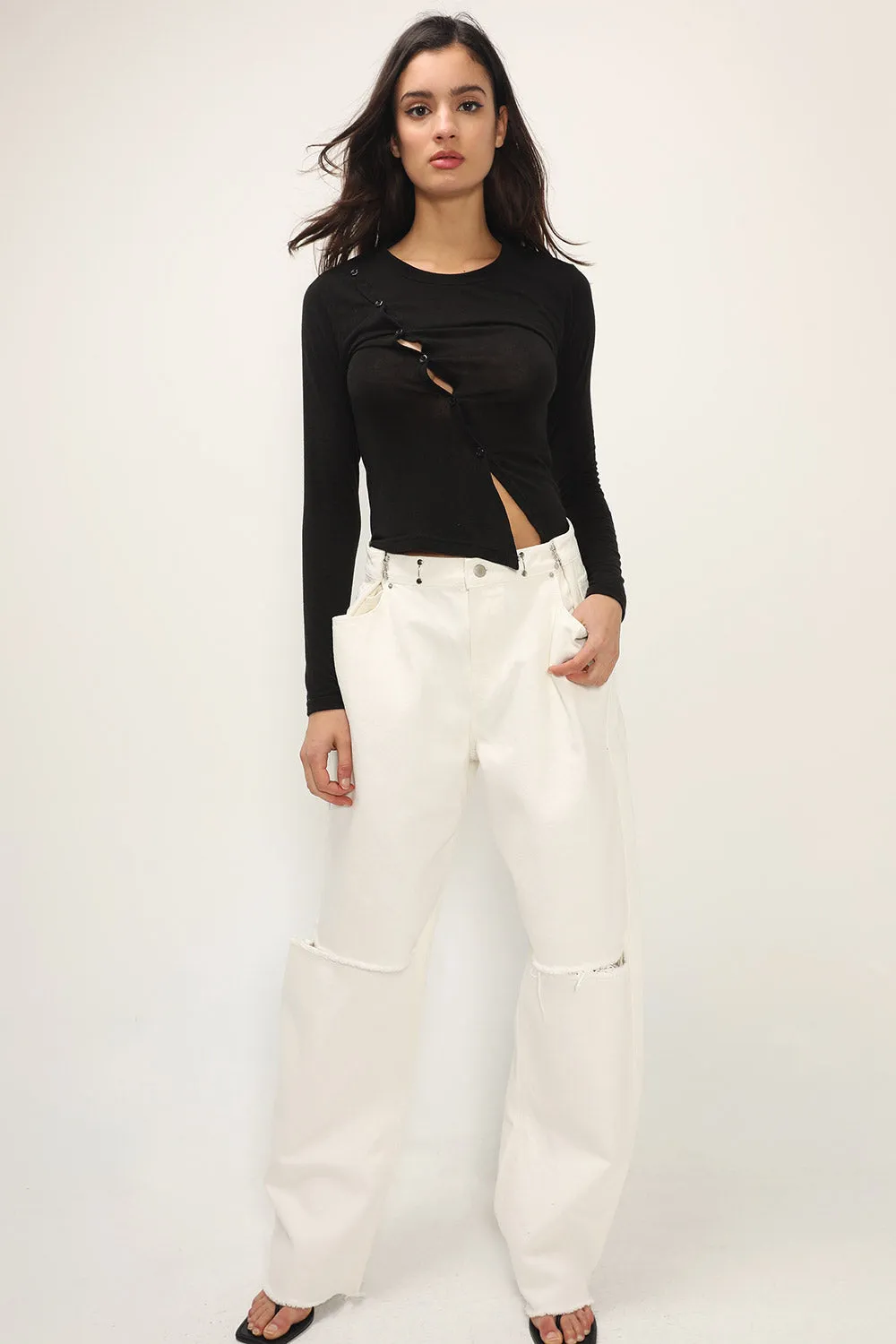 Vera Slash Cutout Jeans