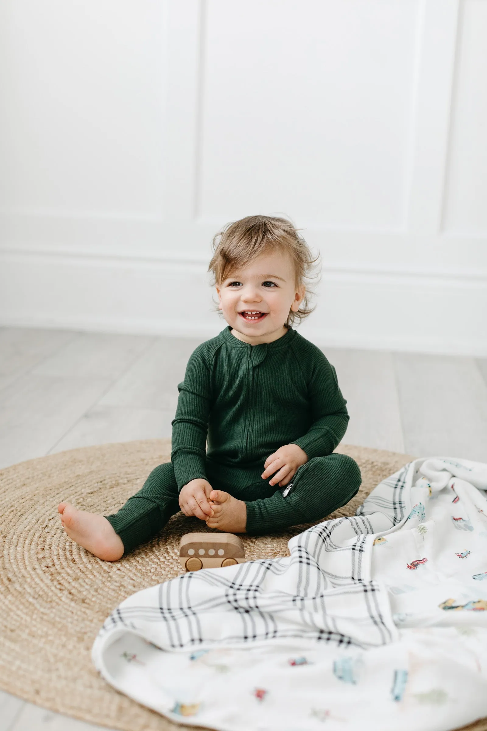 Waffle Sleeper - Spruce Green