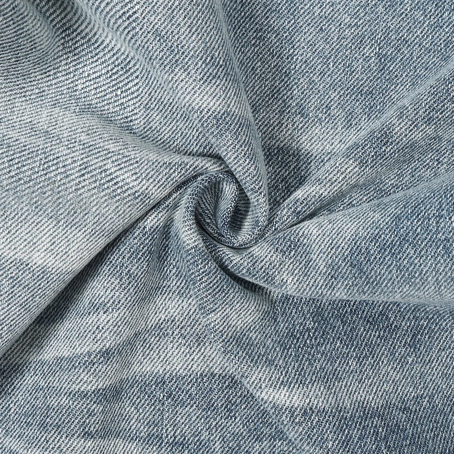 Washed Wrinkles Baggy Jeans