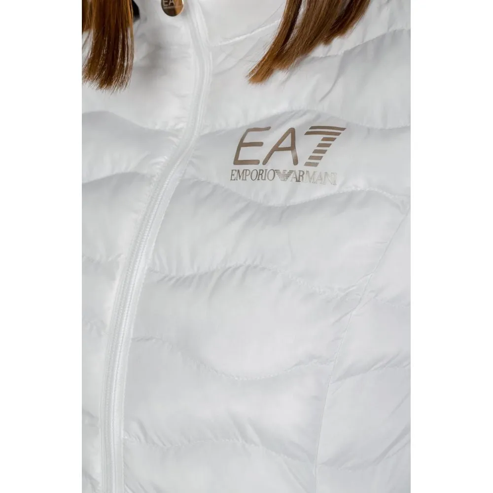 White Polyester Jackets & Coat