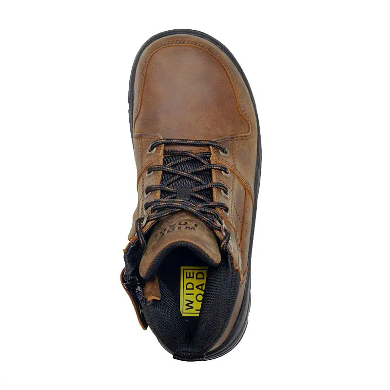 Wide Load 590CZN Casual Crazy 6 Inch Soft Toe Zip Boot