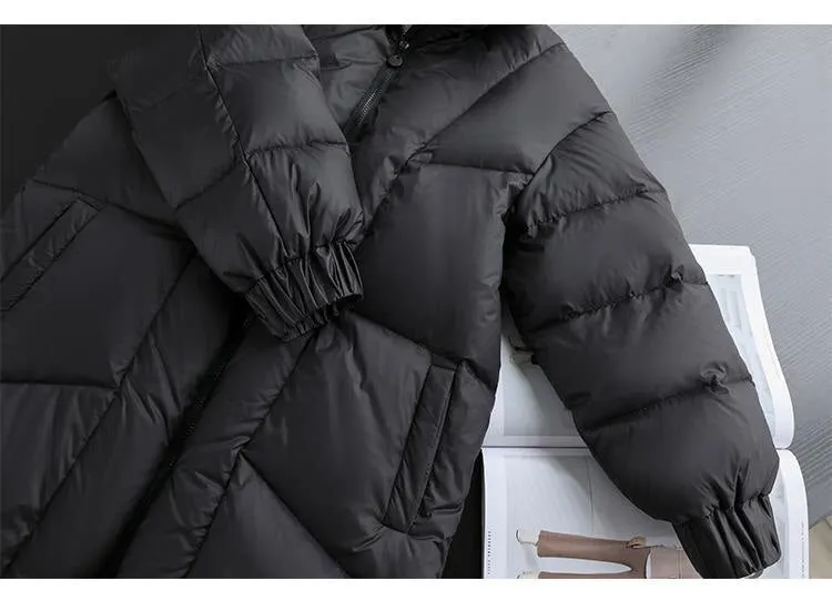 Winter Style Windproof Mid Length Cotton Coat Parka