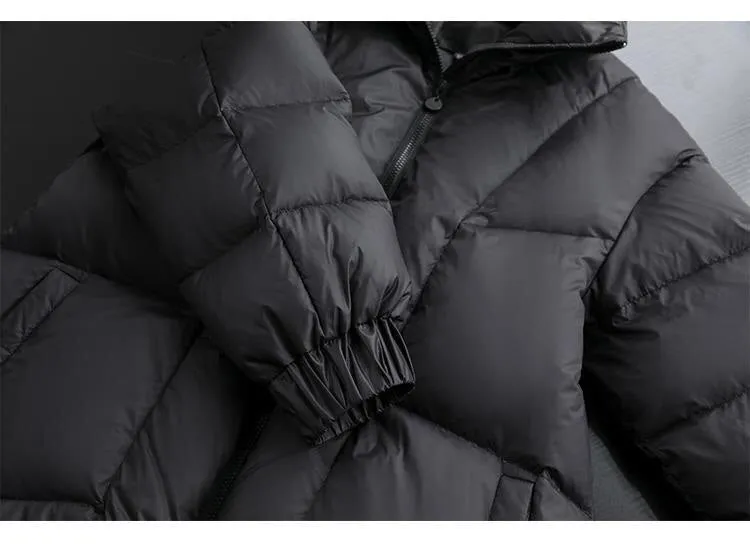 Winter Style Windproof Mid Length Cotton Coat Parka