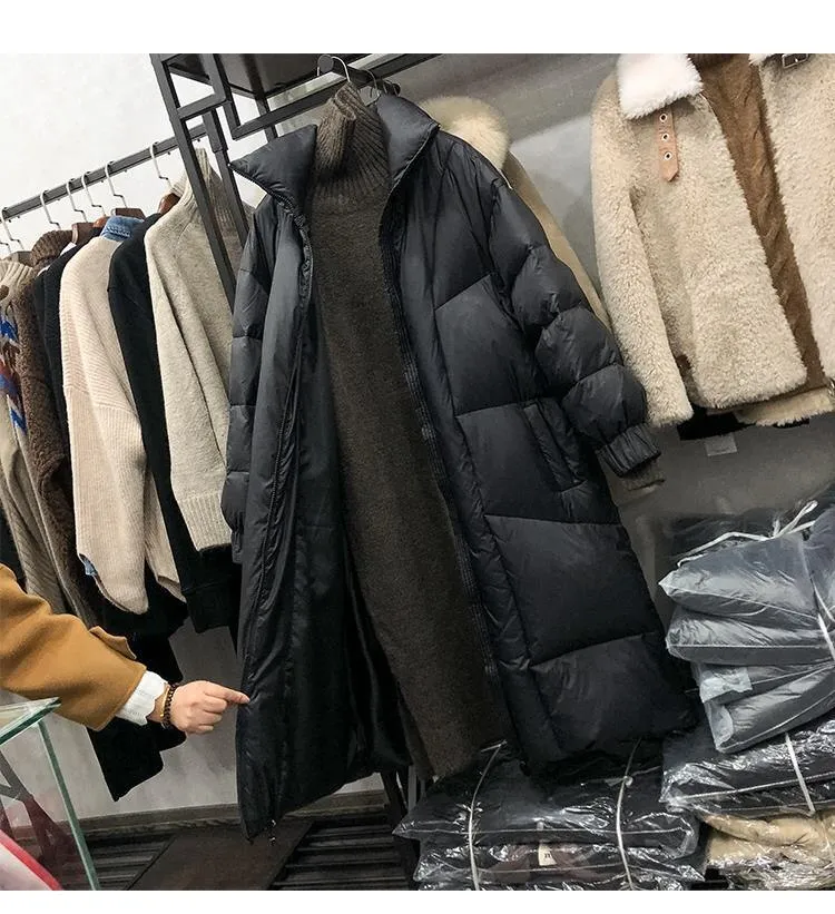 Winter Style Windproof Mid Length Cotton Coat Parka