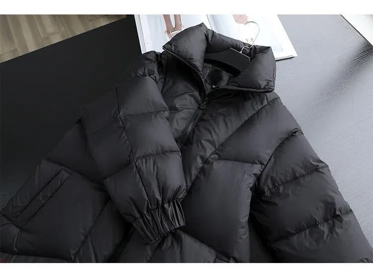 Winter Style Windproof Mid Length Cotton Coat Parka
