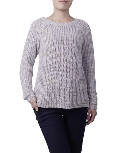 Women Mixed Color Wool Plus Size Oversized Loose Knitted Pullover Jumper Sweater O-Neck Long Sleeve Fashion Dress