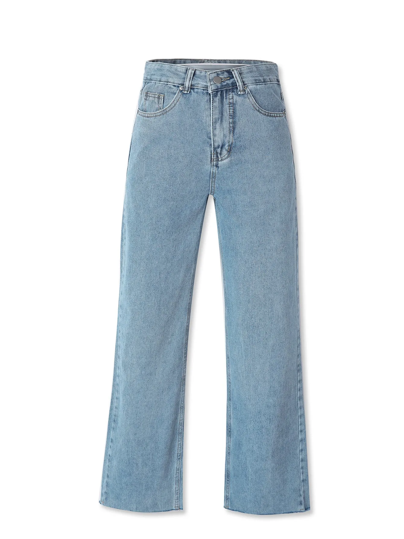 Women's 1990s Inspired Straight Leg Loose Fitting Jeans