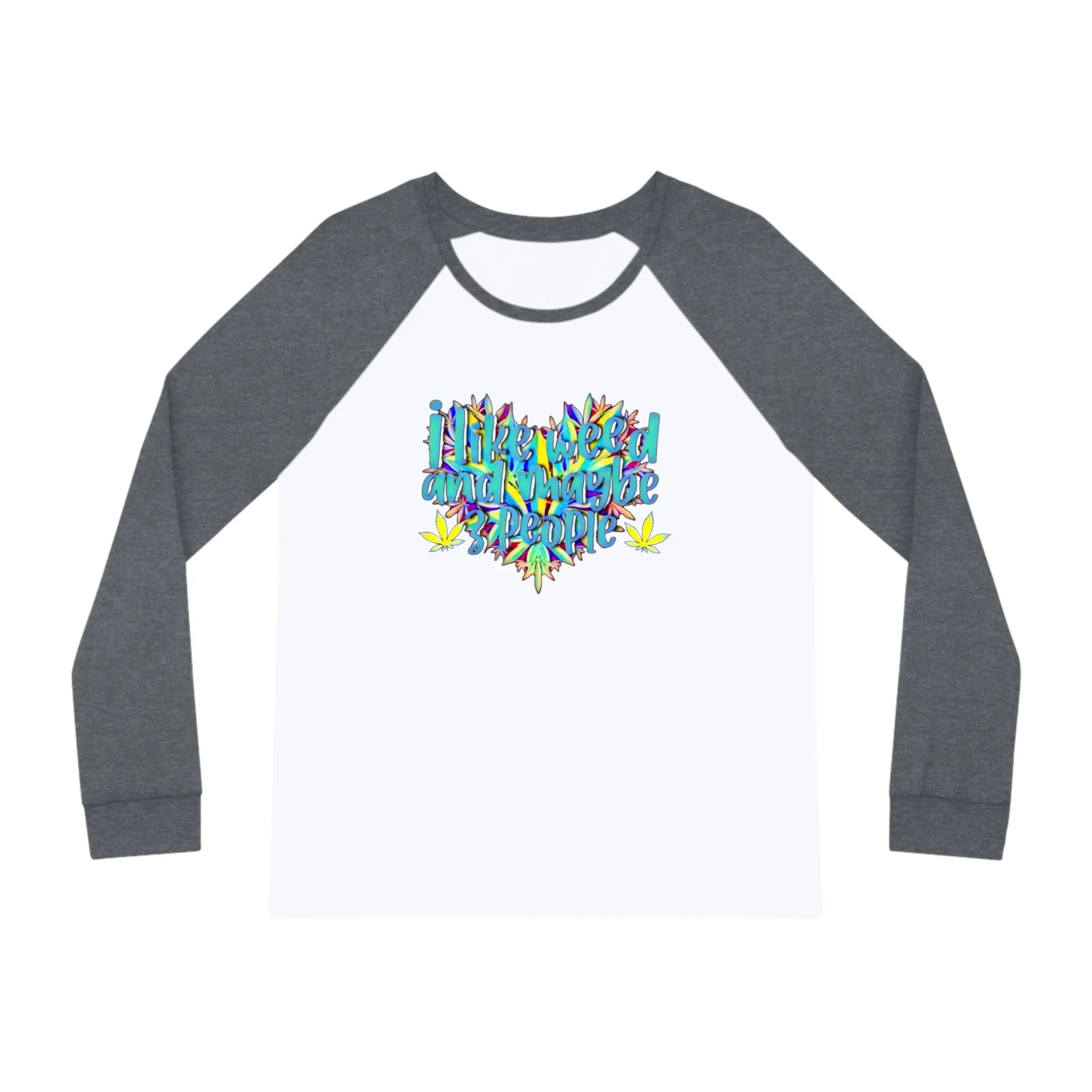 Women's I Like Weed Typographical Art Pajama Set