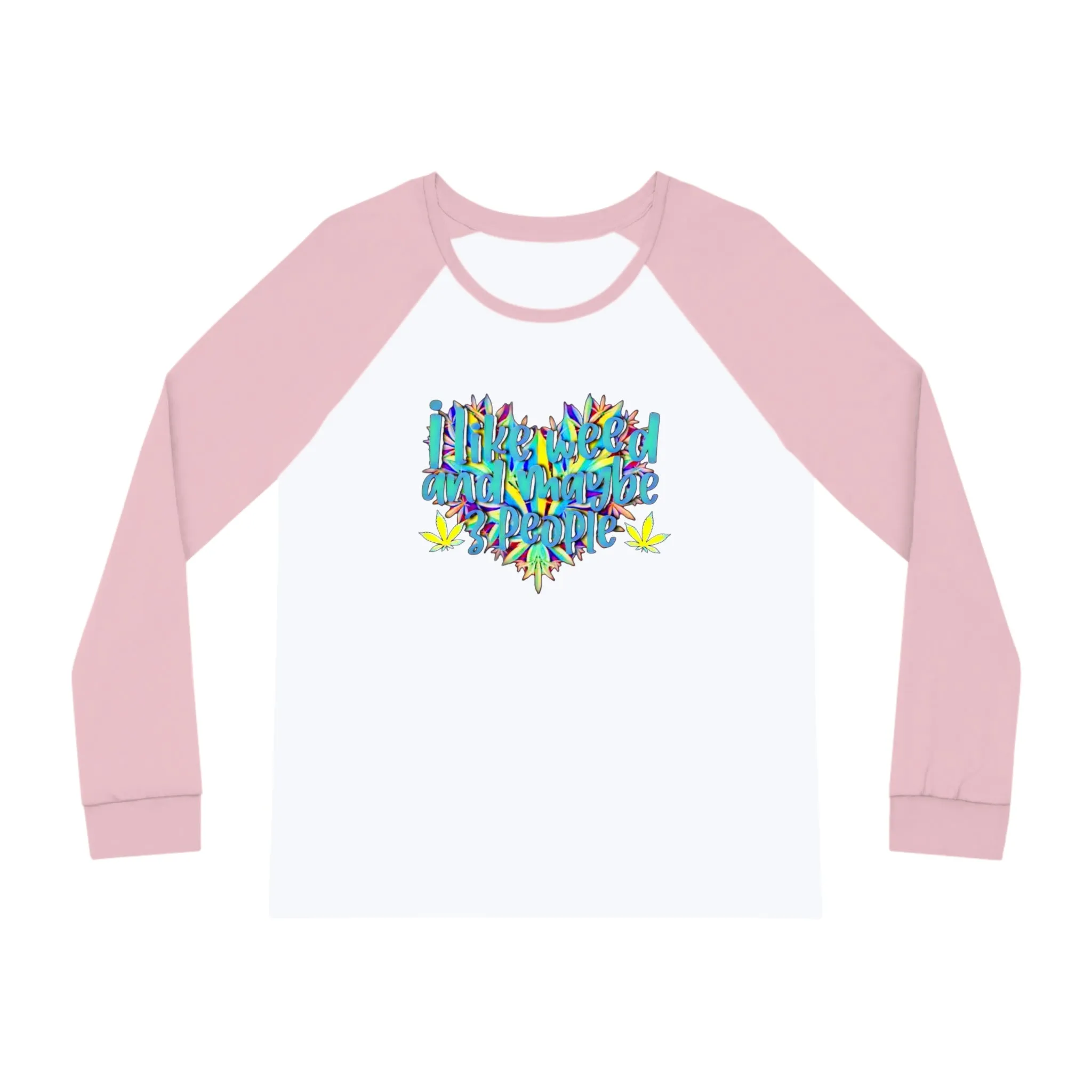 Women's I Like Weed Typographical Art Pajama Set